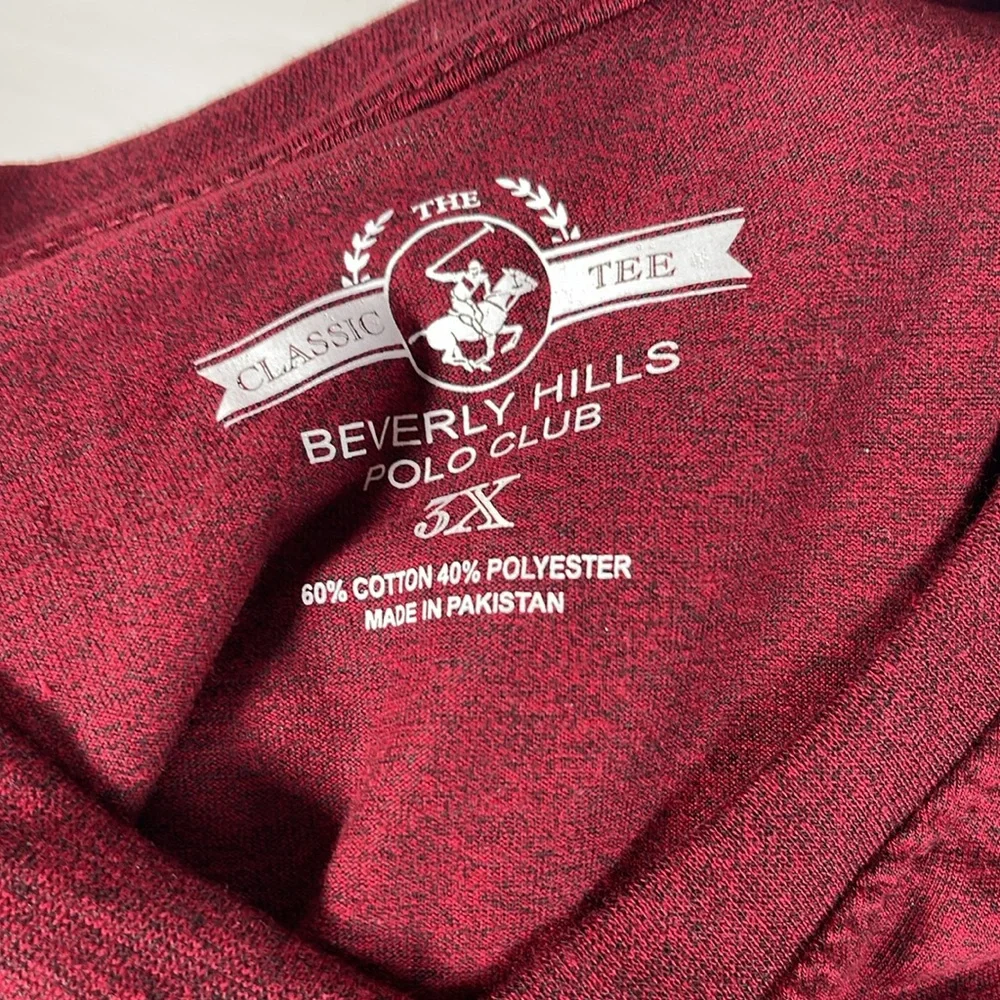 New.‎ Men's Beverly Hills Polo Club. Size: 3X. Color: Wine.